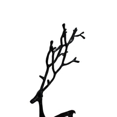 Holiday Time Black Metal Reindeer Decor, 26 in