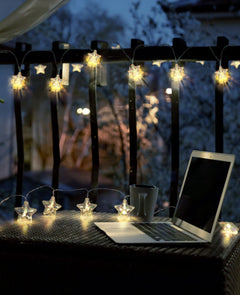 Star LED String Lights – Battery - Powered 80 LED Twinkling Fairy Lights with Remote, Waterproof Design for Indoor/Outdoor, Christmas, Wedding, Bedroom Ambiance