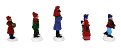Christmas Village Figurines 5 Piece Decoration Set 4 Perfect Addition to Your Christmas Indoor Decorations & Snow Village Displays Set 4