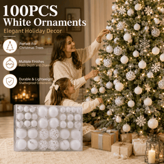 Avelune™ 100pcs Shatterproof Christmas Balls - Plastic Ornaments