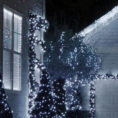 Morttic 132FT 400 LED Christmas Lights, Christmas String Lights Plug in with 8 Modes, Waterproof Christmas Decorations for Xmas Indoor Outdoor Party Home Tree Decor, White