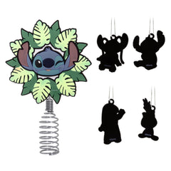  Mini Christmas Tree Topper and Ornaments (Disney Lilo & Stitch), 5 Count