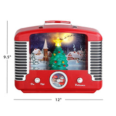  12" Nostalgic Tree Radio - Red