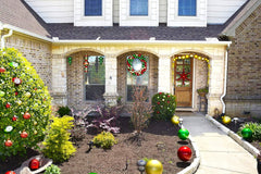 Christmas By Krebs Ornament, Large Commercial Grade Indoor and Outdoor Shatterproof Plastic, UV and Water Resistant Ball Ornament Decorations (Shiny Blarney Green, 10 inch (250mm))