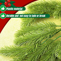 AOUNQ 6.3FT Christmas Garland,Artificial Pine Cypress Garlands,Holiday Indoor Christmas Decorations Winter Garland