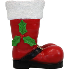Sunnydaze 13 in Polyresin Santa Boots Christmas Decor Statue