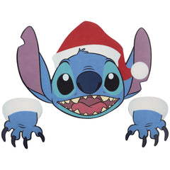 Christmas Festive Fence Sitters Stitch Santa Claus Disney 20.47 in x 1.57 in x 15.74 in 1.49 lb