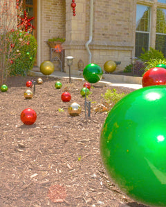 Christmas By Krebs Ornament, Large Commercial Grade Indoor and Outdoor Shatterproof Plastic, UV and Water Resistant Ball Ornament Decorations (Shiny Blarney Green, 10 inch (250mm))