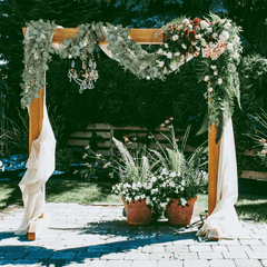  Christmas Eucalyptus Garland, 2 Pcs 6.56 FT Artificial Greenery Garland Silver Dollar Leaves Boxwood Vines with White Buds for Home Wedding Party Table Mantle Xmas Decor