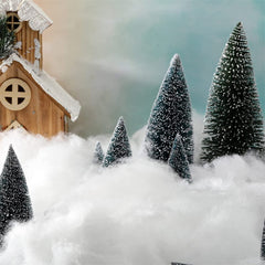 Christmas Fake Snow Decor, Fluffy Fiber Artificial Snow Indoor White Fakes Snow Decoration for Christmas Tree Flocking Village Crafts Winter Wonderland Nativity Xmas Display Decoration, 3Bags