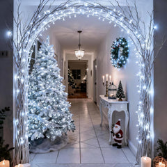 JMEXSUSS 168FT 600 LED White Christmas Lights Outdoor Waterproof with Remote Indoor Christmas String Lights Cool White Christmas Tree Lights Plug in for Room Wedding Holiday Christmas Decorations