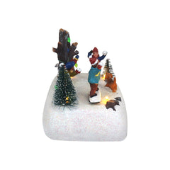 Christmas Village Tabletop Snowball fight Pre-lit Winter Snow Village Perfect addition to your Christmas Indoor Home Decorations Great Centerpiece For Your Collection