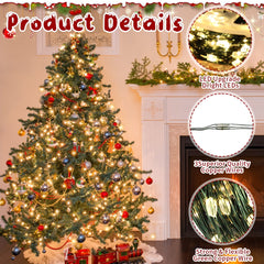 Fairy Lights Christmas Tree Lights 99 FT 300 LED String Lights for Indoor Outdoor Home,Garden,Christmas,Party Decoration(Warm White)