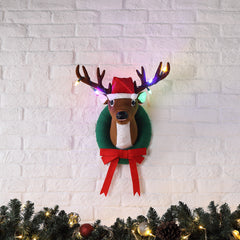  Animated Singing Reindeer Decoration, Red