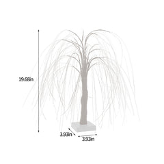 Tuphregyow 20 Inch LED Tree Lights - 60 LEDs - 8 Light Modes - Glowing Christmas Decoration for Indoor and Outdoor - Home Holiday Wedding Party Decoration White