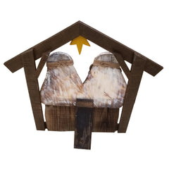 30in Wooden Nativity Christmas Decor Indoor Outdoor Use