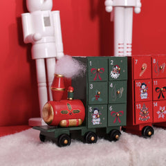Red Train Count Down Christmas Advent Calendar Decoration, 7", by Holiday Time