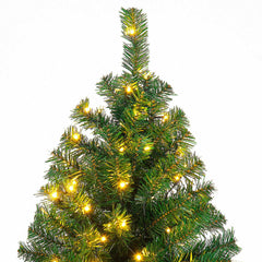  9Ft Pre-Lit PVC Christmas Tree Hinged 700 LED Lights Green