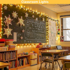 AGCAN 66 Ft 200 LED String Lights, Connectable 8 Modes Warm White Christmas Lights, Fairy Twinkle Light Plug in for Bedroom Classroom Christmas Tree Decor