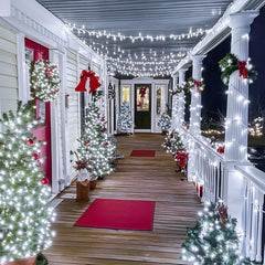 JMEXSUSS 168FT 600 LED White Christmas Lights Outdoor Waterproof with Remote Indoor Christmas String Lights Cool White Christmas Tree Lights Plug in for Room Wedding Holiday Christmas Decorations