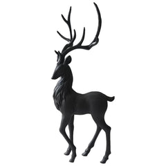 Avelune™ HIELLFQ Resin Reindeer Christmas Decorations-Elegant Black