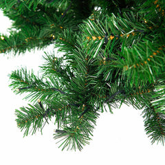  9Ft Pre-Lit PVC Christmas Tree Hinged 700 LED Lights Green