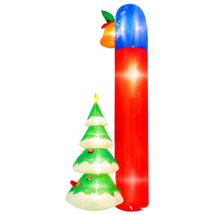 Yexmas 8FT Christmas Inflatable Archway with Snowman & Christmas Tree,Blow Ups Xmas Inflatable with LED Lights,Outdoor Decor for Xmas Holiday Party Yard Garden Lawn