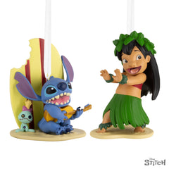  Ornament TPR Figrual Lilo & Stitch Hula Scene