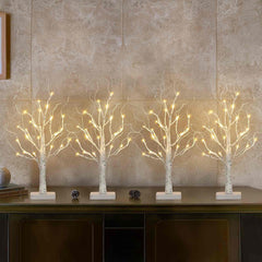 EAMBRITE Lighted Birch Tree with LED Lights Christmas Decorations Indoor