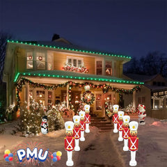 PMU Christmas Light-Up Toy Soldier 31 Inch Christmas Decoration Perfect Décor for Home, Lawn, Yard, Indoor and Outdoor - 31 Inch Toy Soldier (2/pkg)Pkg/1