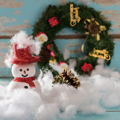 Christmas Fake Snow Decor, Fluffy Fiber Artificial Snow Indoor White Fakes Snow Decoration for Christmas Tree Flocking Village Crafts Winter Wonderland Nativity Xmas Display Decoration, 3Bags
