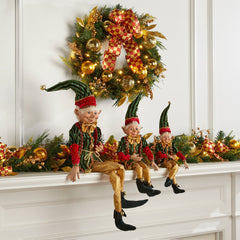BrylaneHome 38"H Posable Christmas Elf