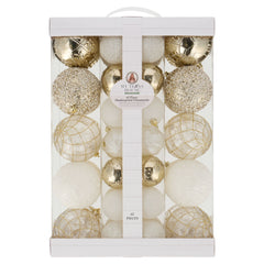 Avelune™ 62-Count Multicolor Shatterproof Christmas Ornaments