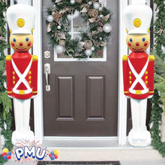 PMU Christmas Light-Up Toy Soldier 31 Inch Christmas Decoration Perfect Décor for Home, Lawn, Yard, Indoor and Outdoor - 31 Inch Toy Soldier (2/pkg)Pkg/1