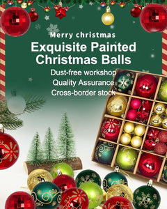 PayUSD Christmas Balls Ornaments for Christmas Decorations 44 pcs Xmas Christmas Tree Shatterproof Ornaments Set for Holiday Wedding Party Decoration (1.18"-2.36", Gold, Red, Green)