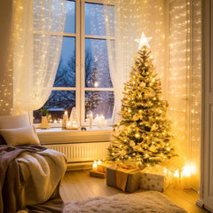 AGCAN 66 Ft 200 LED String Lights, Connectable 8 Modes Warm White Christmas Lights, Fairy Twinkle Light Plug in for Bedroom Classroom Christmas Tree Decor
