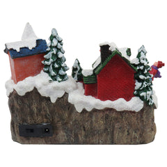 Christmas Village Rocking Seesaw Animated Pre-lit Winter Snow Town Perfect Addition to Your Christmas Indoor Decorations & Christmas Village Display