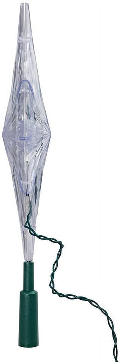 Kurt Adler 11-Inch Pre-Lit Bethlehem Star Tree Topper with 10 Clear Lights, Indoor Christmas Decoration