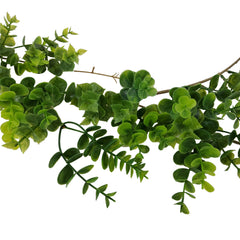 (2 pack) Mainstays 6' Artifical Green Boxwood Decorative Garland, Not in Pot.