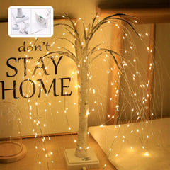 Tuphregyow 20 Inch LED Tree Lights - 60 LEDs - 8 Light Modes - Glowing Christmas Decoration for Indoor and Outdoor - Home Holiday Wedding Party Decoration White