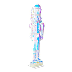 Light-Up Prismatic Nutcracker Indoor/Outdoor Christmas Decoration, Iridescent, 6ft