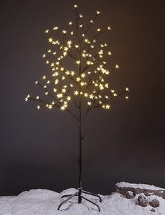 Epicgadget 4 FT Cherry Blossom Lighted Tree with Warm White LED Lights - Cherry Blossom Flower Tree Light for Outdoor Indoor Living Room Party Christmas Holiday Wedding Home Decorations