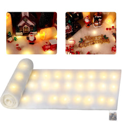 Avelune™ 2Pcs LED Christmas Snow Blanket Runner