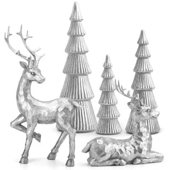 Avelune™ 5PCS Tree and Reindeer Decoration, Christmas Tree Reindeer