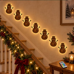 Avelune™ Lighted Santa Sleigh and Reindeer Wall Decor,Christmas