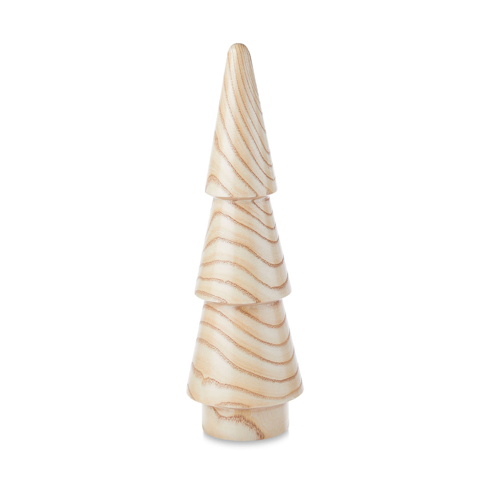 Christmas Decorative 15.7 in Natural Wooded Tree for Indoor Tabletop Decor Use, by Holiday Time