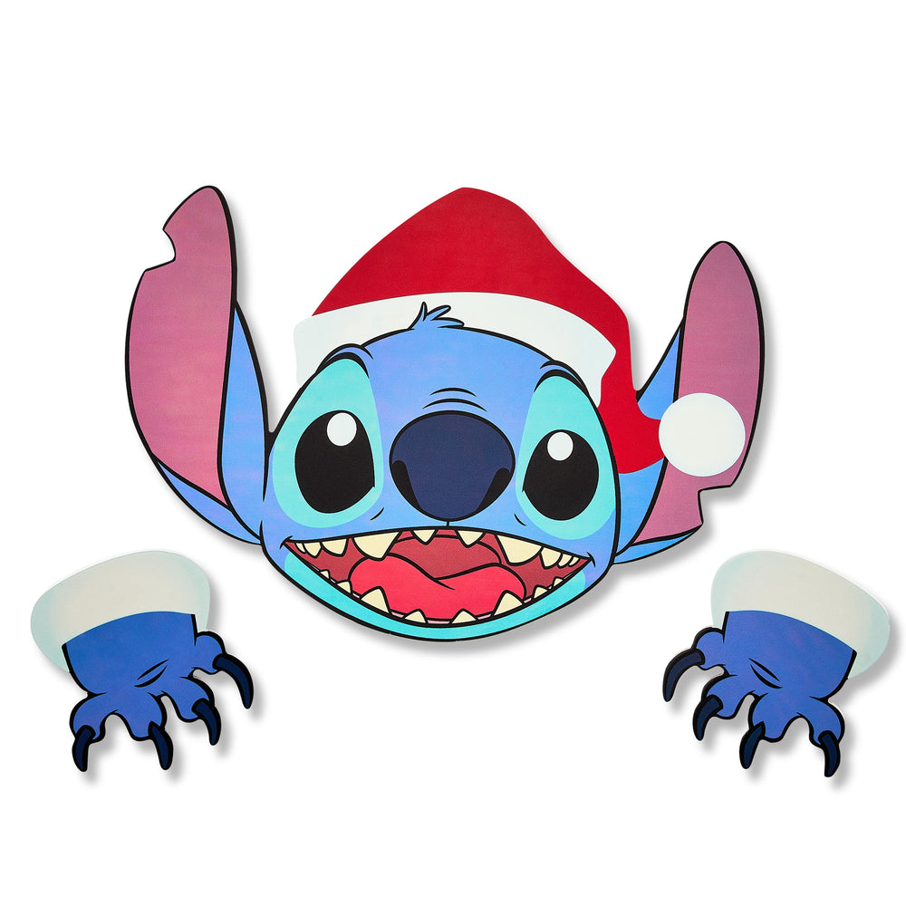 Christmas Festive Fence Sitters Stitch Santa Claus Disney 20.47 in x 1.57 in x 15.74 in 1.49 lb