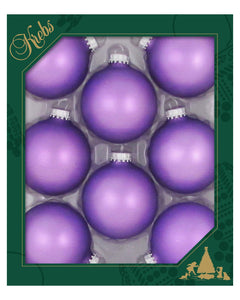 Avelune™ Glass Christmas Tree Ornaments - 67mm / 2.63" [8 Pieces]
