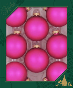 Avelune™ Glass Christmas Tree Ornaments - 67mm / 2.63" [8 Pieces]