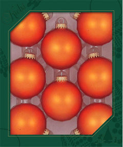 Avelune™ Glass Christmas Tree Ornaments - 67mm / 2.63" [8 Pieces]